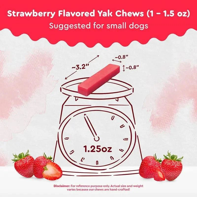 STRAWBERRY CHEW - The Safe Dog Chew Company