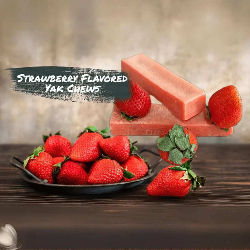 Strawberry Himalayan Yak Chews | Long-Lasting Natural Dog Chew