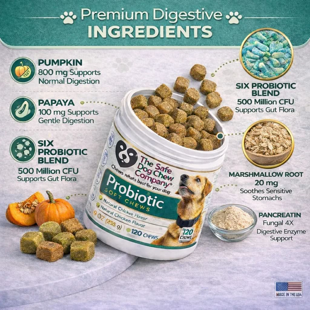 Probiotic Soft Chews for Dogs | Daily Gut Health & Digestive Support