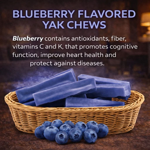 Blueberry Yak Chew benefits — antioxidants, vitamins C and K, cognitive function and heart health