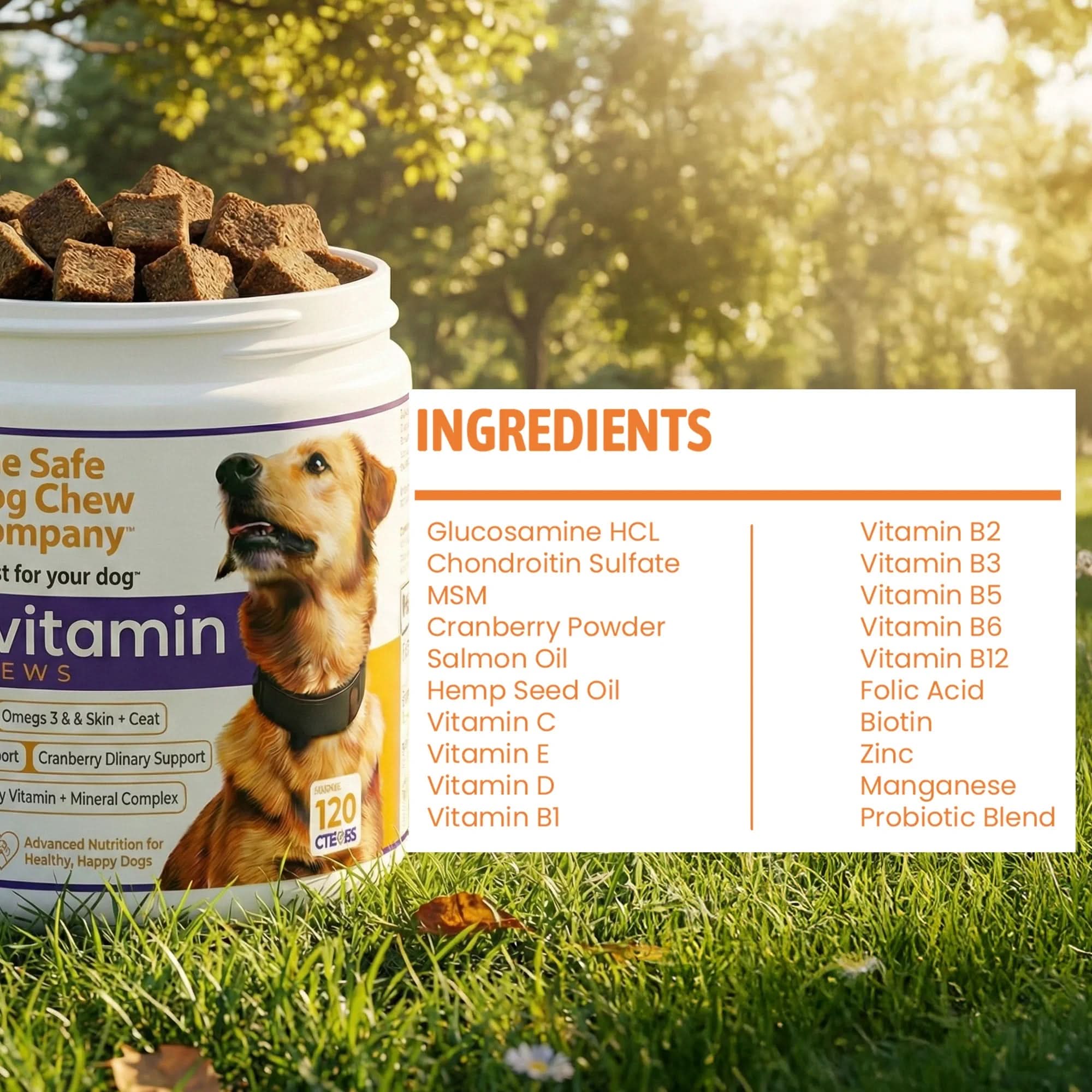 Multivitamin Soft Chews for Dogs | Complete Daily Nutrition in One Chew