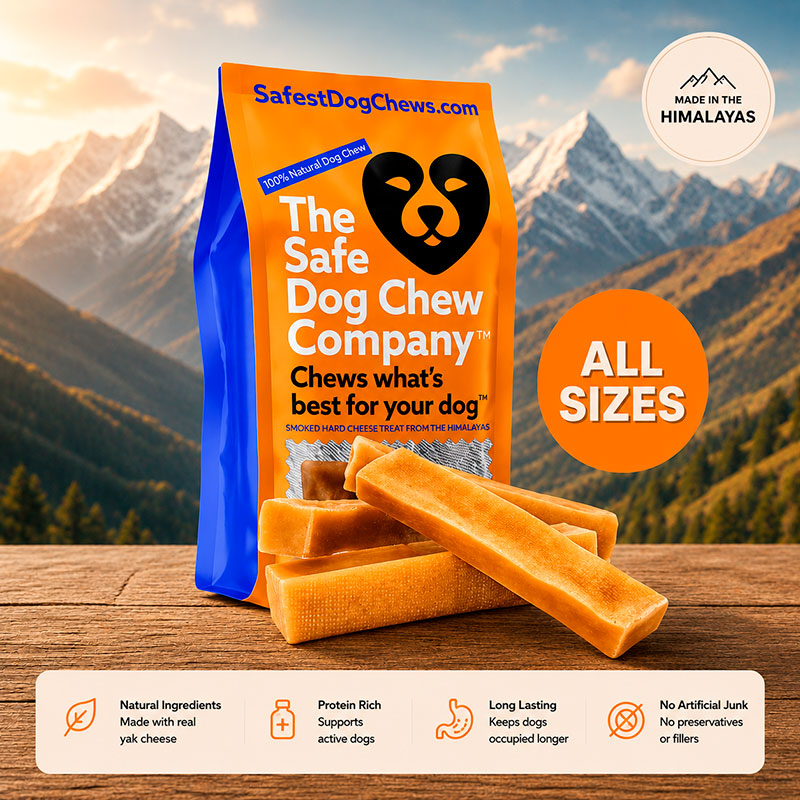 HIMALAYAN YAK CHEWS | ALL SIZES - The Safe Dog Chew Company