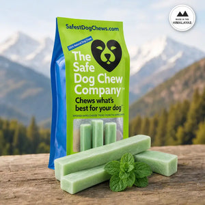 Mint Himalayan Yak Chew — freshens breath, long-lasting natural dog chew | Safe Dog Co