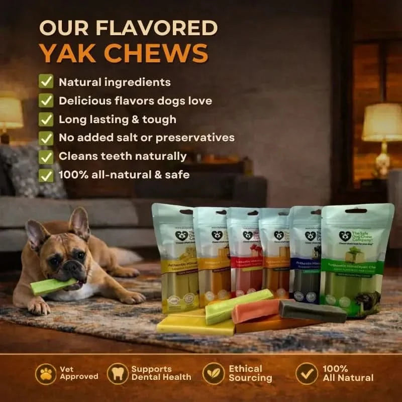 Himalayan Yak Chews โ 6 Flavor Pack | Long-Lasting Natural Dog Chews