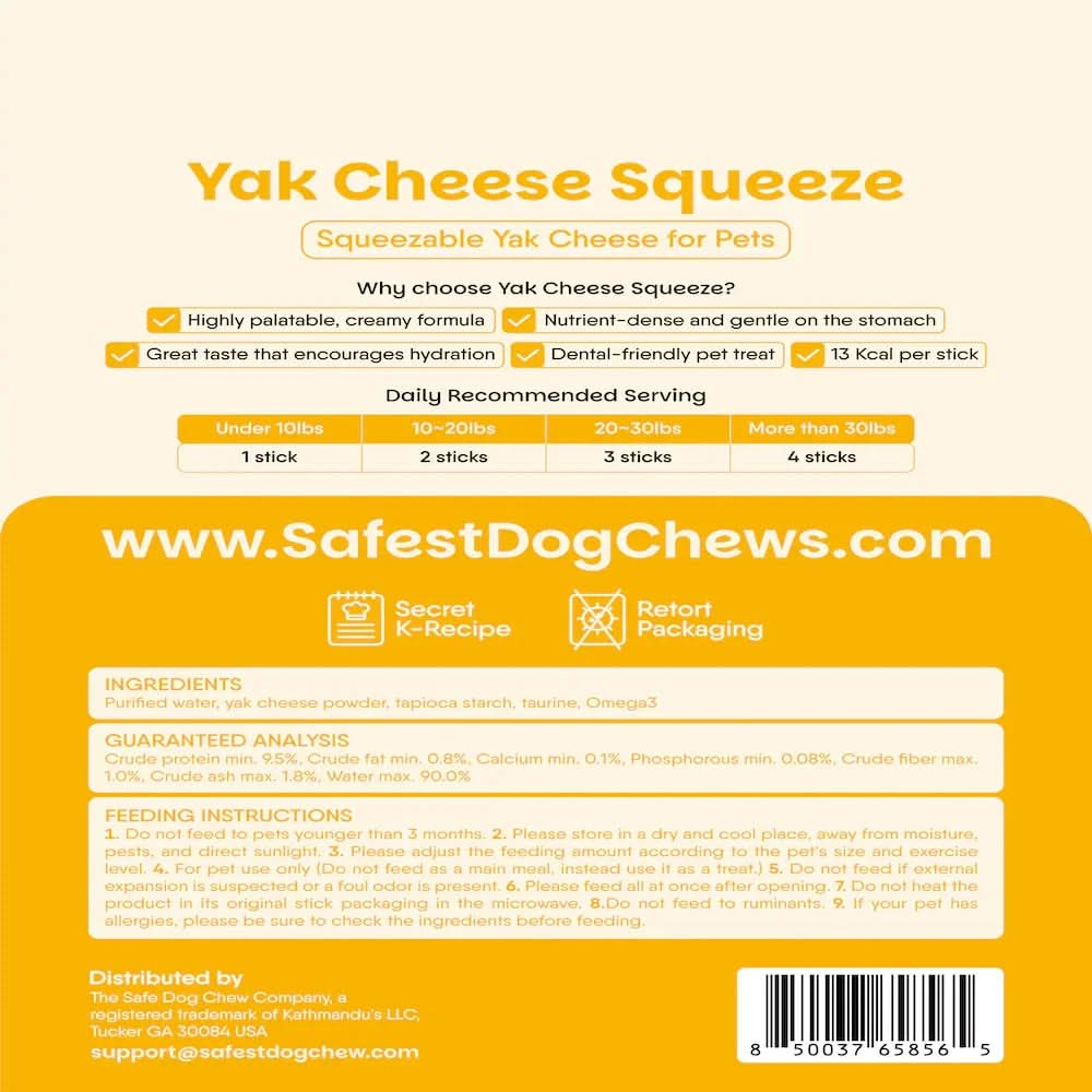 Yak Cheese Squeeze for Cats | Natural Training Treat & Meal Topper