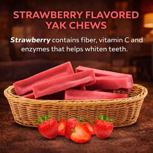 Strawberry Himalayan Yak Chew — vitamin C, fiber and teeth whitening