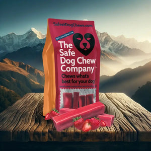 Strawberry Himalayan Yak Chew — vitamin C, fiber and teeth whitening | Safe Dog Co