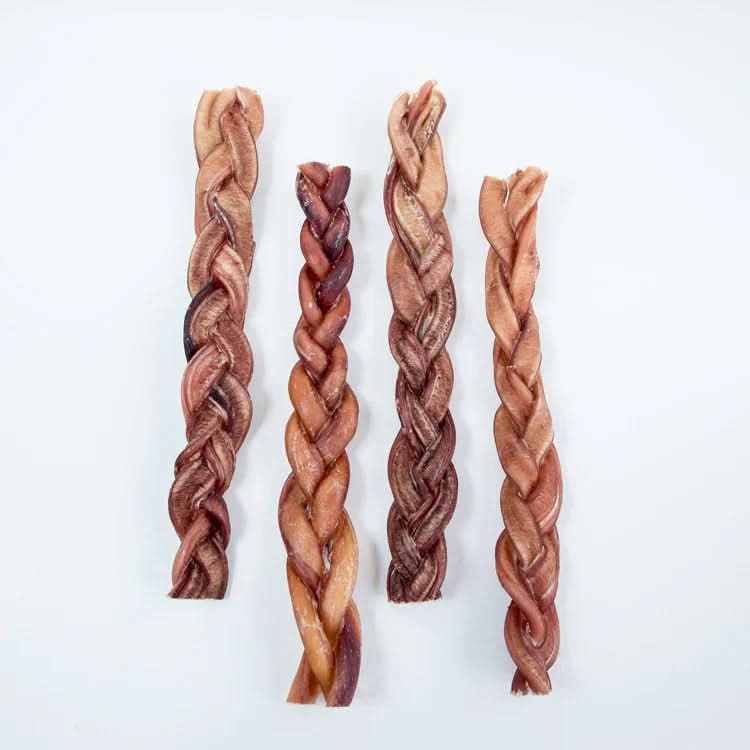 Braided Bully Sticks 12-Inch | Extra Long-Lasting Dog Chew