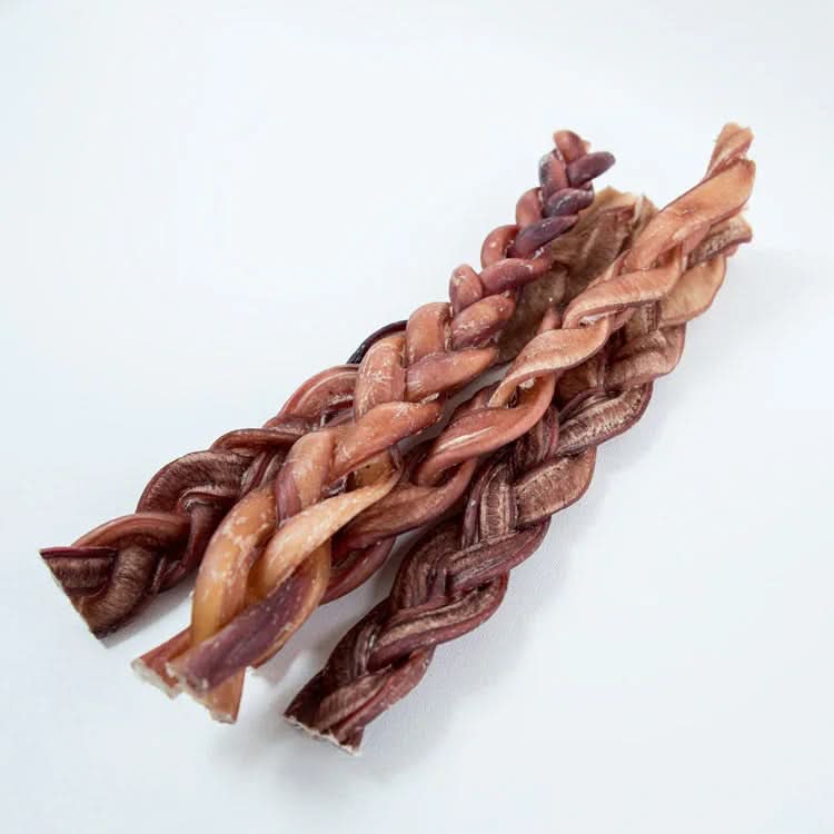 Braided Bully Sticks 12-Inch | Extra Long-Lasting Dog Chew