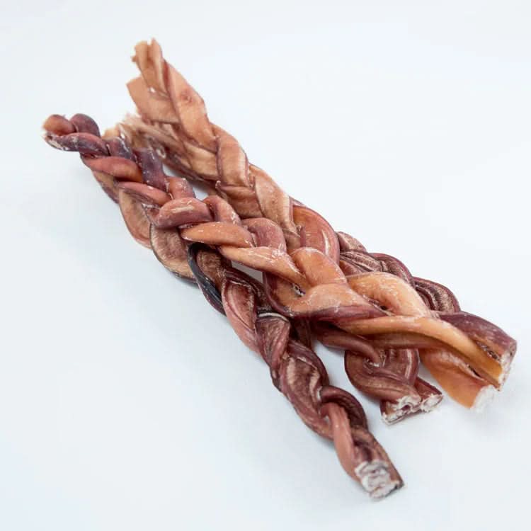 Braided Bully Sticks 12-Inch | Extra Long-Lasting Dog Chew