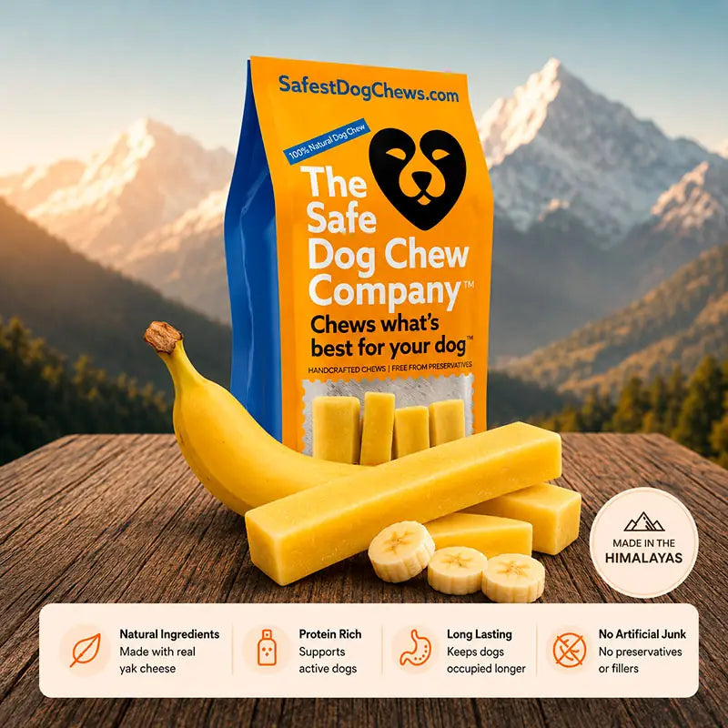 BANANA CHEW - The Safe Dog Chew Company