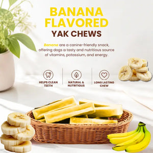 Banana Himalayan Yak Chew — rich in vitamins, potassium and energy