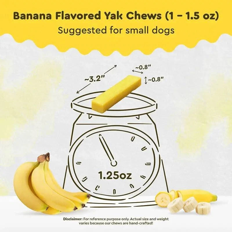 BANANA CHEW - The Safe Dog Chew Company
