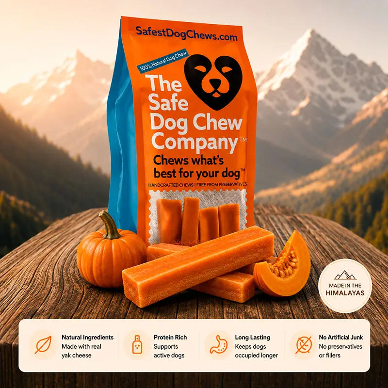 Pumpkin Himalayan Yak Chews | Long-Lasting Natural Dog Chew