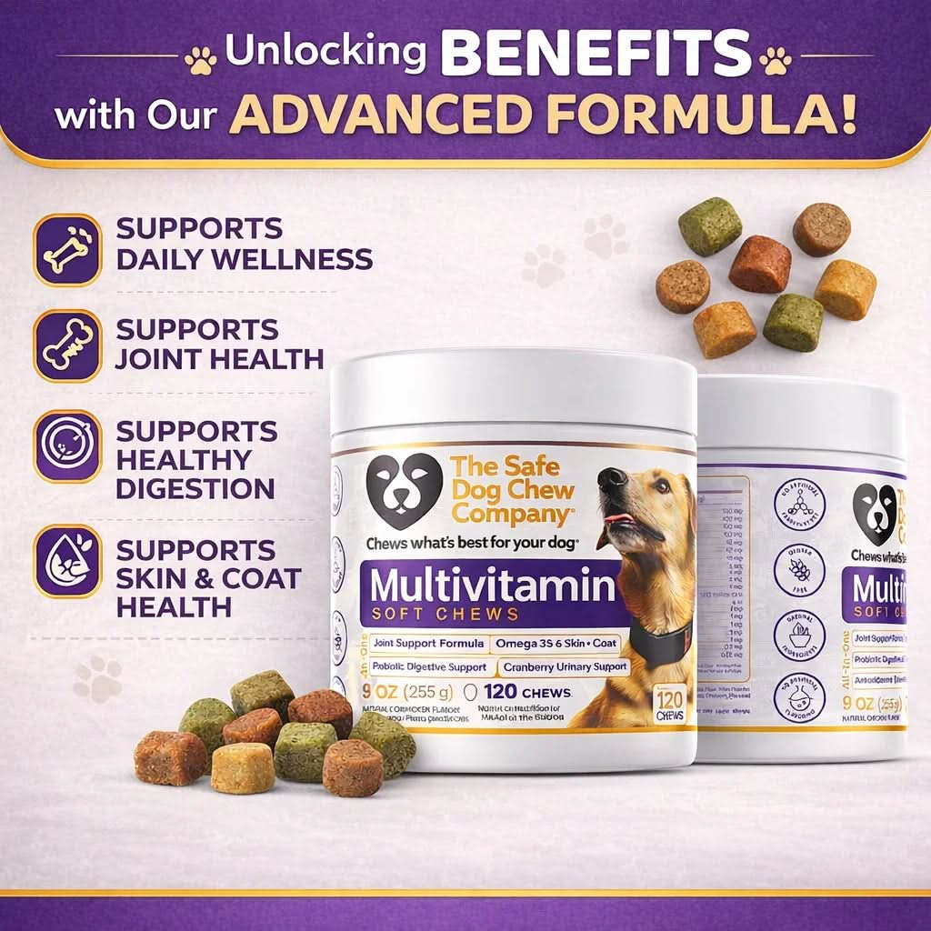 Multivitamin Soft Chews for Dogs | Complete Daily Nutrition in One Chew
