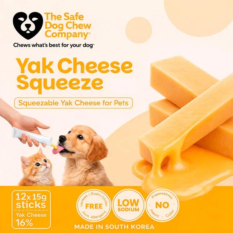 Yak Cheese Squeeze for Cats | Natural Training Treat & Meal Topper