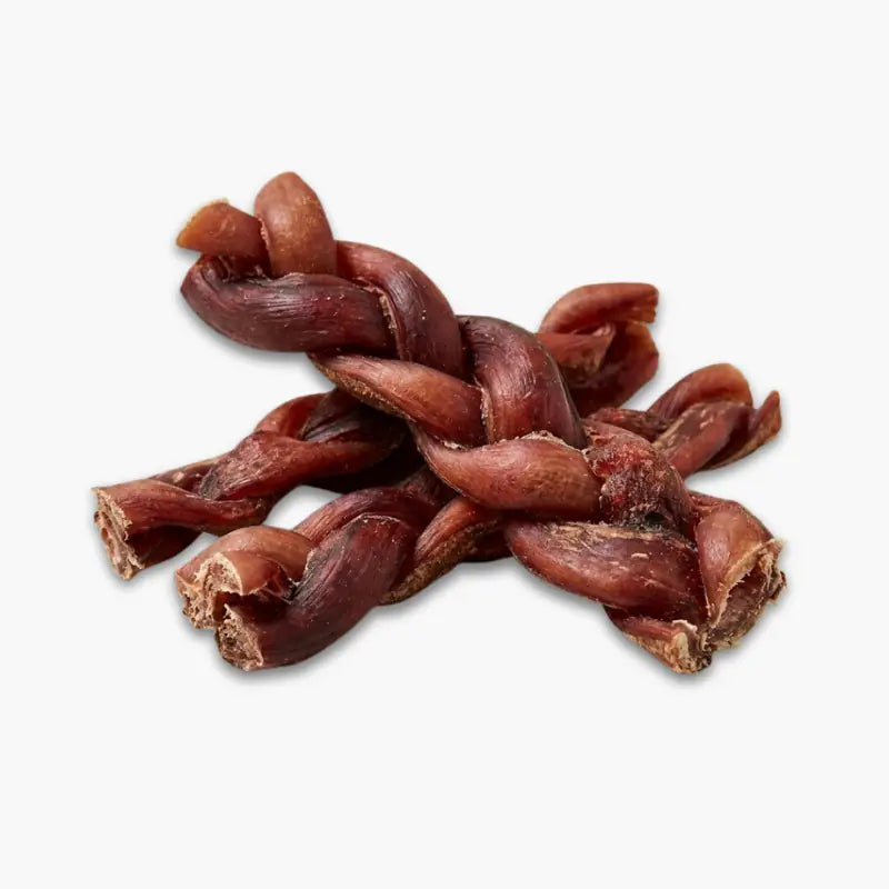 6-Inch Jumbo Braided Bully Sticks — 100% Beef, Easily Digestible, Long-Lasting Chew