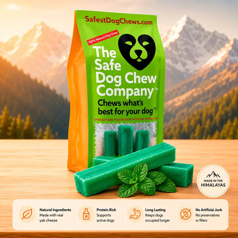 Mint Himalayan Yak Chews | Long-Lasting Dental Chew for Fresh Breath