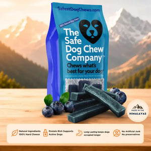 Blueberry Himalayan Yak Chew — antioxidants, vitamins C & K, heart health | Safe Dog Co