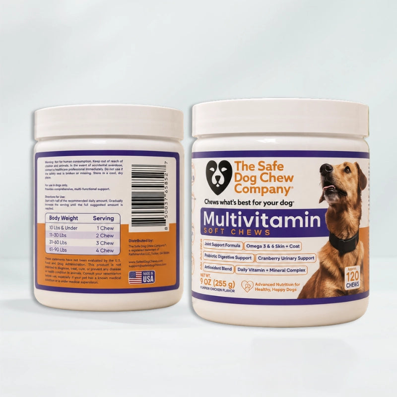 Multivitamin Soft Chews for Dogs — complete daily nutrition in one chew | Safe Dog Co