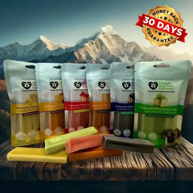 Himalayan yak chews 6 flavor pack with 30-day money-back guarantee