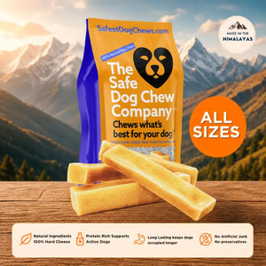 Himalayan Yak Chews all sizes — from small to giant dogs | Safe Dog Co
