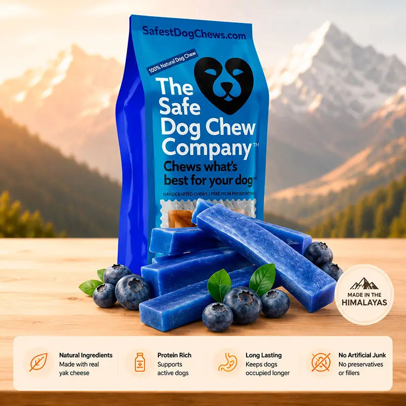 Blueberry Himalayan Yak Chews | Long-Lasting Natural Dog Chew