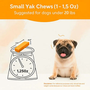 Himalayan Yak Chew small — for dogs under 15 lbs