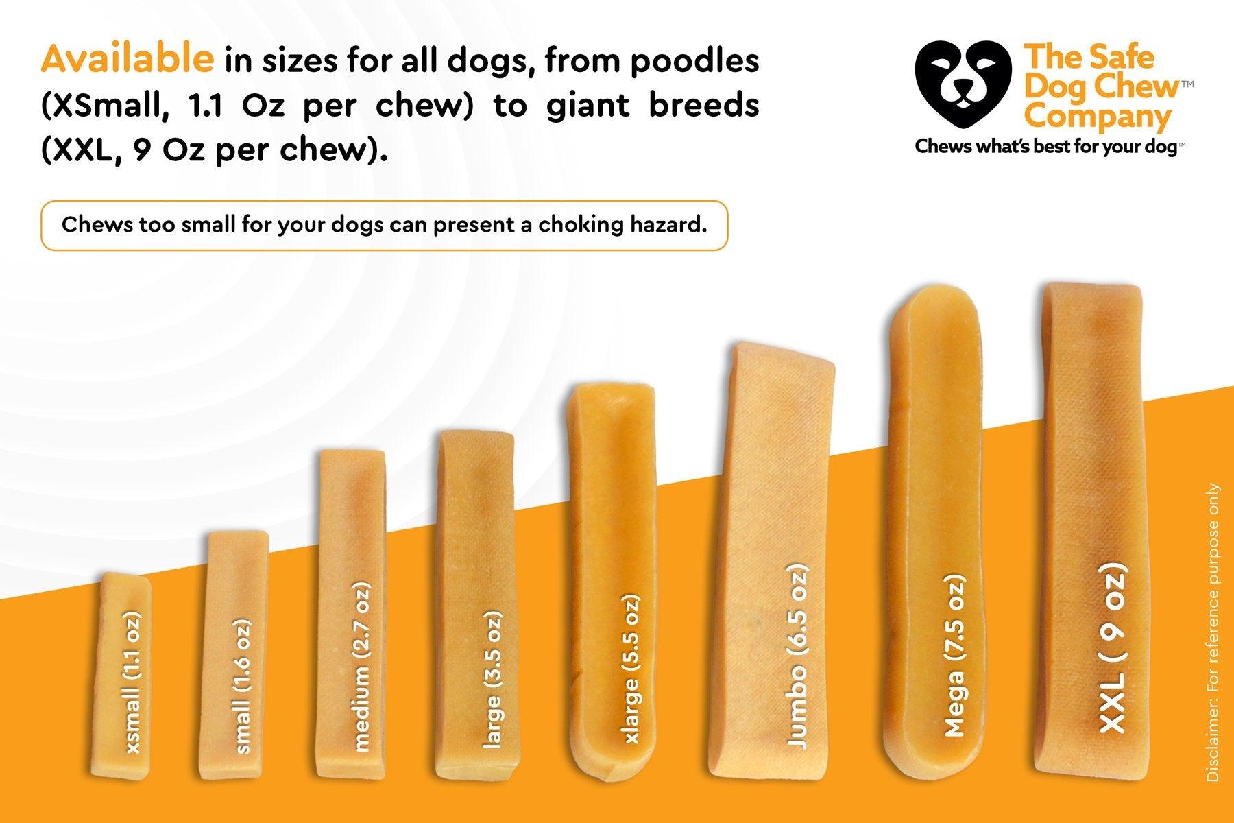 MEDIUM Yak Sticks (Pack of 6) - The Safe Dog Chew Company