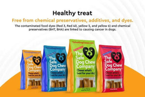 Himalayan Yak Chews full size guide banner — all sizes available for every breed